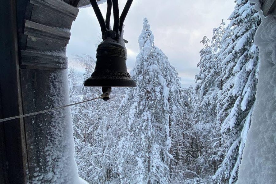 По заснеженному Лекшмозерью