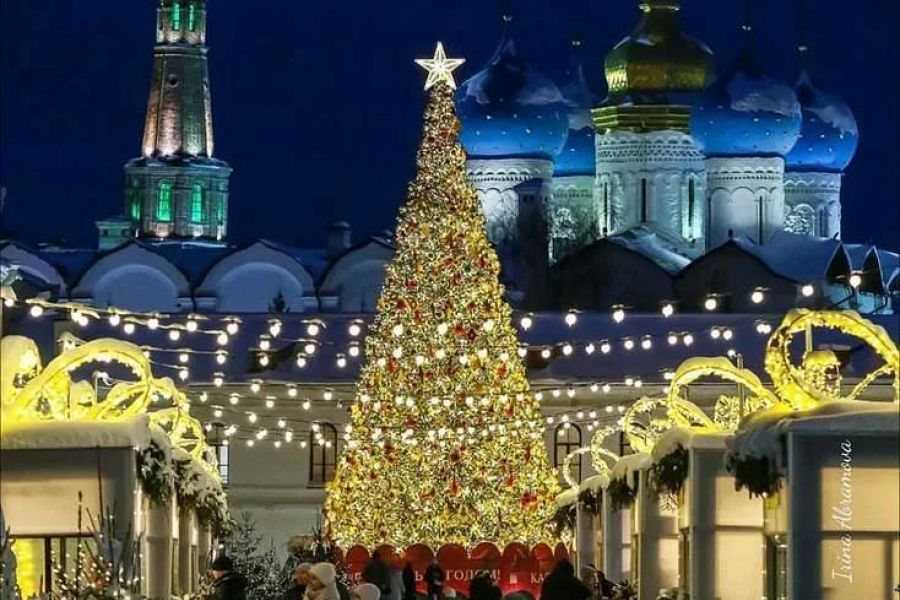 Новогодняя ночь в Казани.