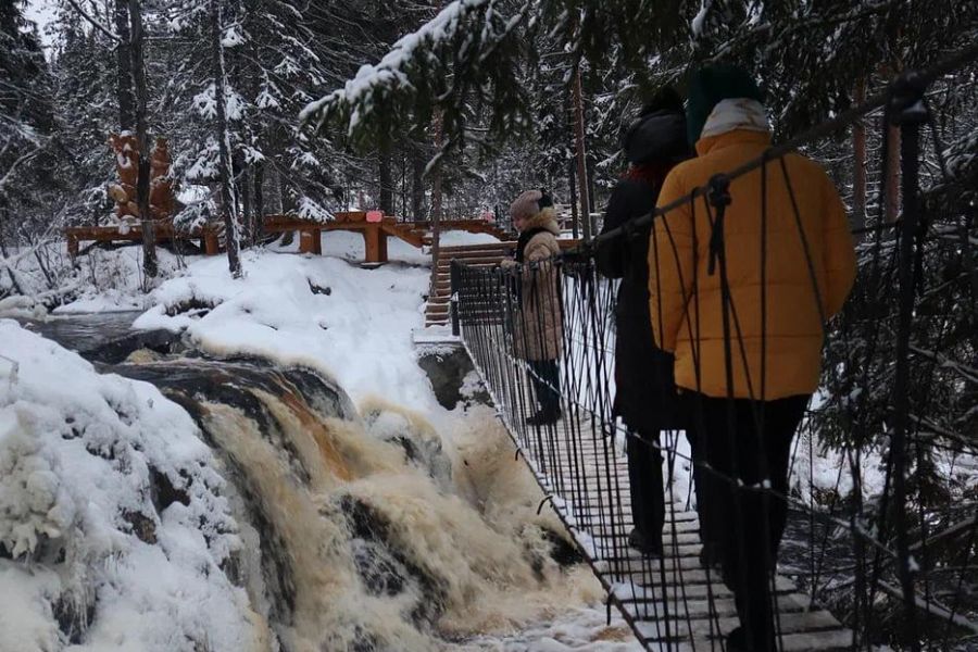 Новогодний уикенд. Карельская Роза - от водопадов до Деда Мороза