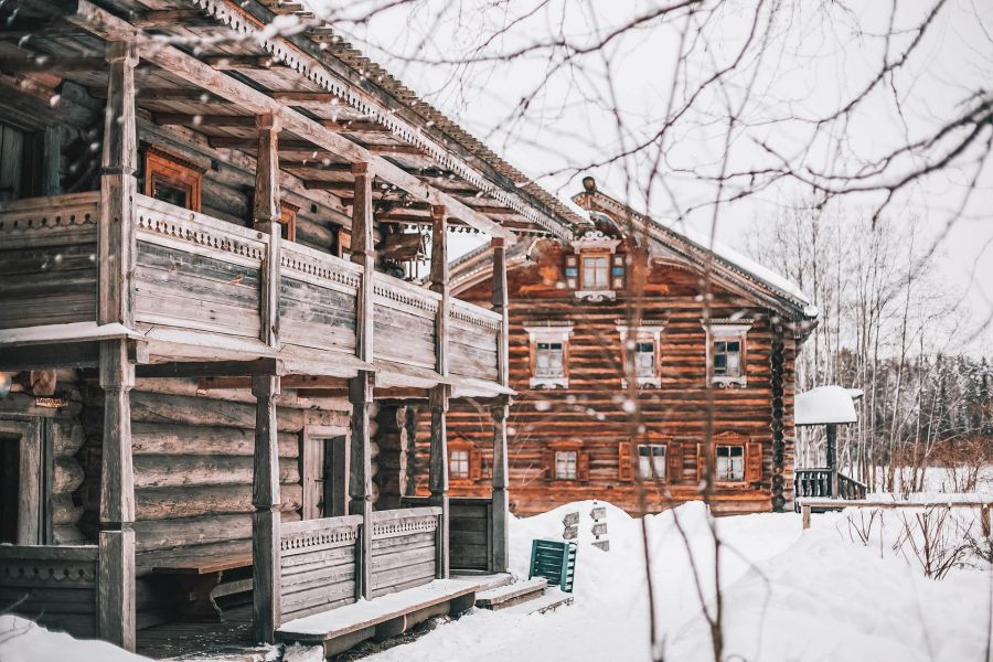 Новогодняя сказка в русской деревне Мандроги