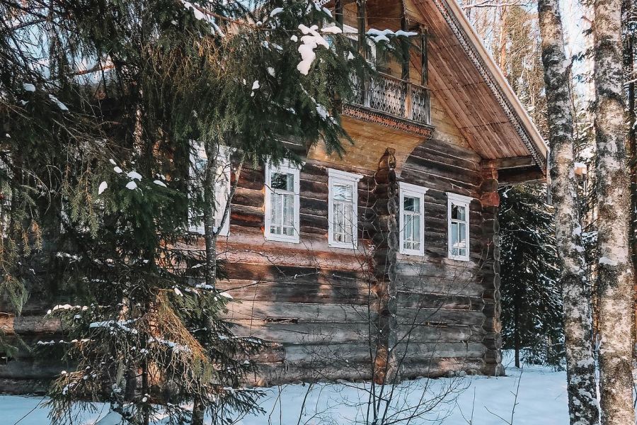 Новогодняя сказка в русской деревне Мандроги