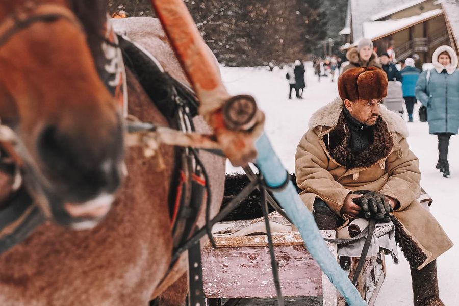 Новогодняя сказка в русской деревне Мандроги