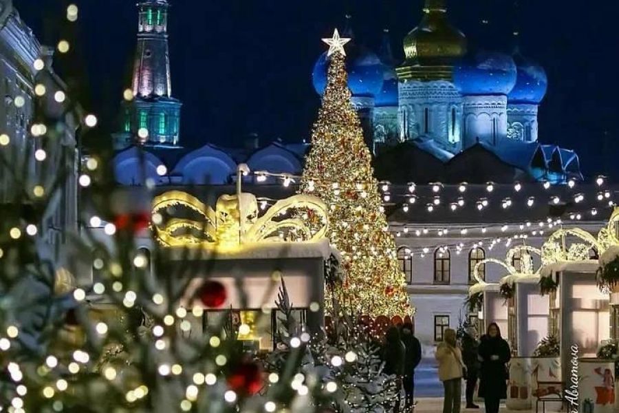 Новогодняя ночь в Казани.