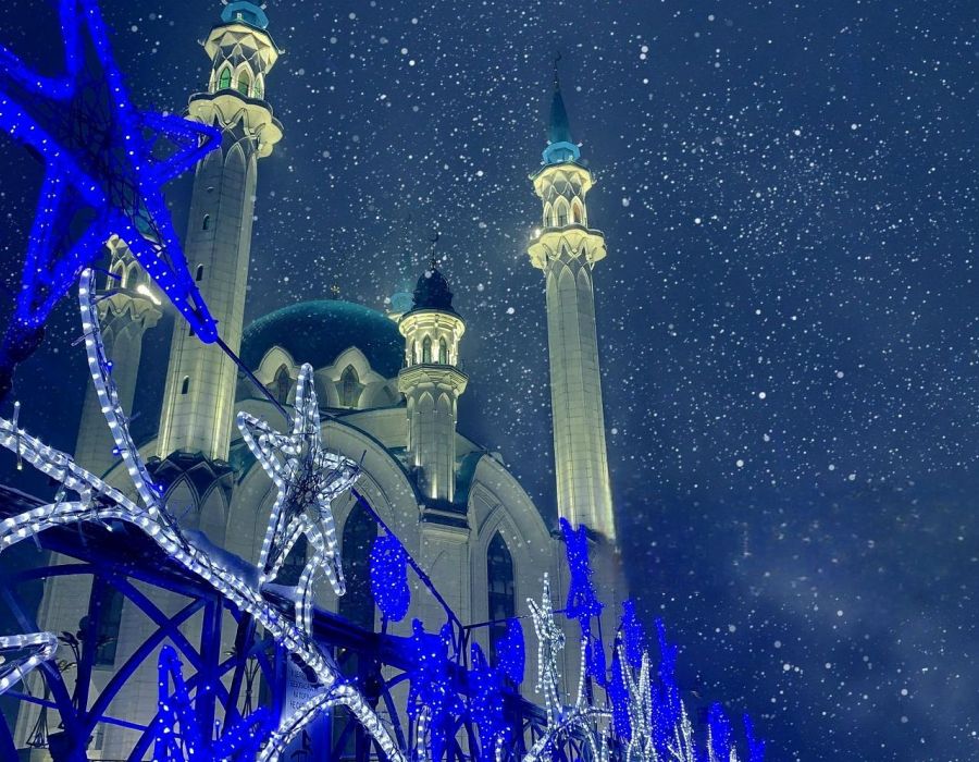Новогодняя ночь в Казани.