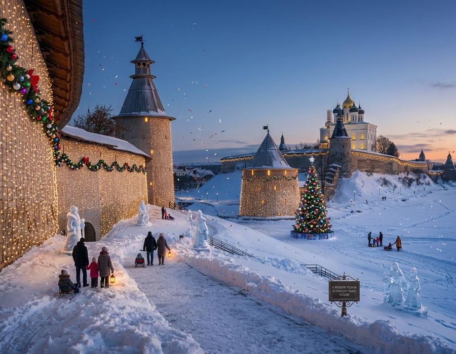 НОВЫЙ ГОД во ПСКОВЕ (4 дня) Ласточкой из Петербурга